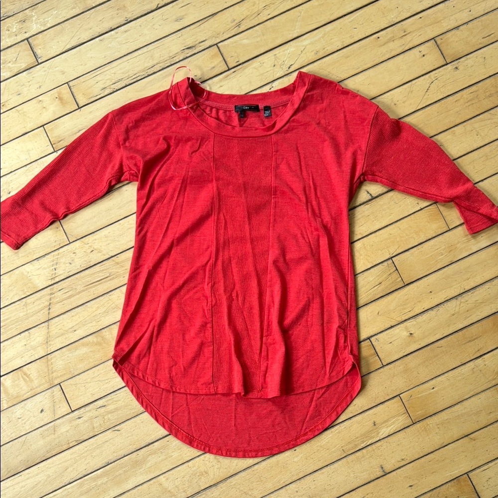 Dex Red Long Sleeve Tee